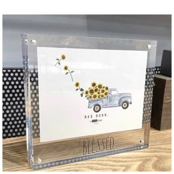 NEW Rae Dunn Blessed  Acrylic Picture Frame Wall Decor - Picture 4 of 4